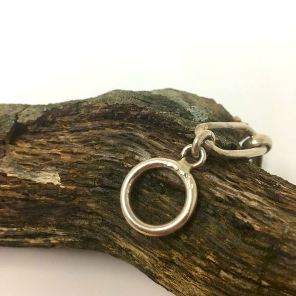 Sterling Silver Rectangular Oval Chain Link Toggl… - image 6